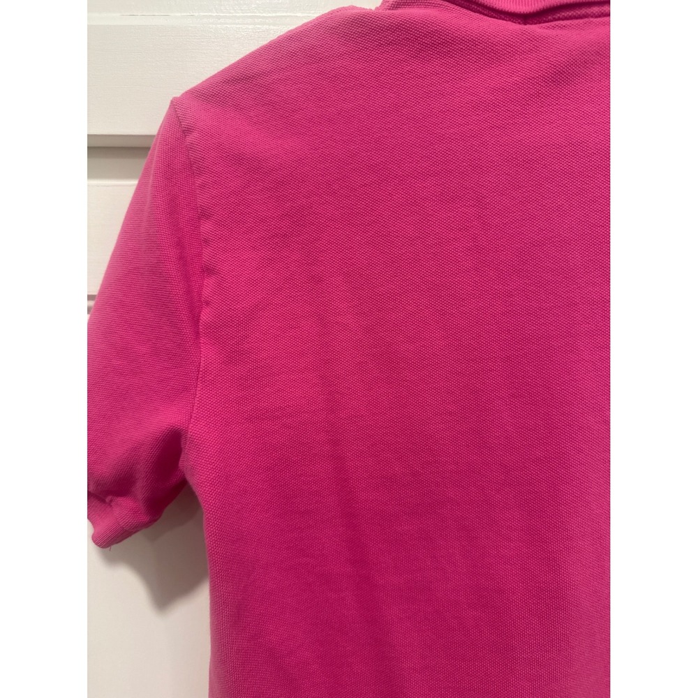Polo Ralph Lauren Kids Pink Short Sleeve Cotton Preppy Polo Shirt Size L 14-16 - Picture 6 of 7